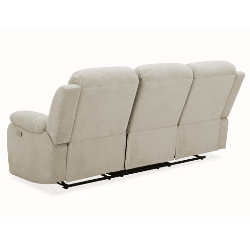 Sofá 3 lugares 2 assentos relax elétrico RYAN cor cinza claro Sofá 3 lugares 2 assentos relax elétrico RYAN cor cinza claro