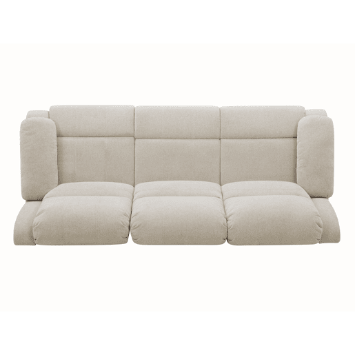 Sofá 3 lugares 2 assentos relax elétrico RYAN cor cinza claro Sofá 3 lugares 2 assentos relax elétrico RYAN cor cinza claro