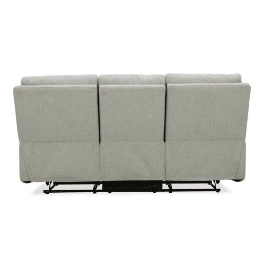 Sofá 3 lugares 3 assentos relax manual ARON cor cinza claro