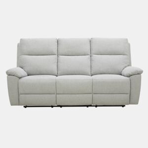 Sofá 3 lugares 3 assentos relax elétrico ARON cor cinza claro