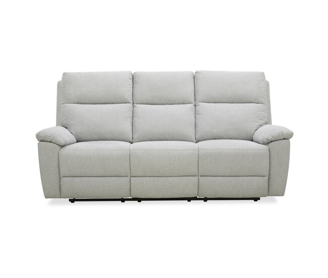 Sofá 3 plazas 2 asientos relax eléctricos ARON color gris claro