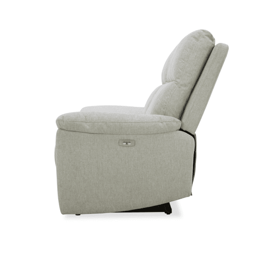 Sofá 3 lugares 3 assentos relax elétrico ARON cor cinza claro