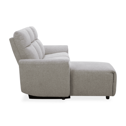 Chaise longue relax eletrico TOBY esquerda 4 lugares cinza Chaise longue relax eletrico TOBY esquerda 4 lugares cinza