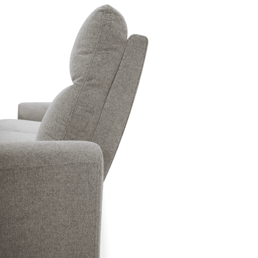 Chaise longue relax eletrico TOBY esquerda 4 lugares cinza Chaise longue relax eletrico TOBY esquerda 4 lugares cinza