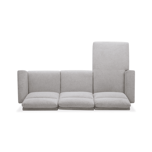 Chaise longue relax eletrico TOBY esquerda 4 lugares cinza Chaise longue relax eletrico TOBY esquerda 4 lugares cinza