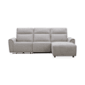 Chaise longue relax eletrico TOBY dereita 4 lugares cinza