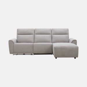 Chaise longue relax eletrico TOBY dereita 4 lugares cinza