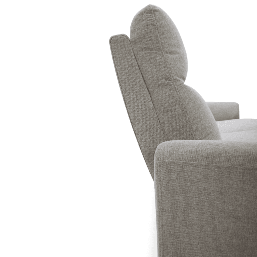 Chaise longue relax eletrico TOBY dereita 4 lugares cinza