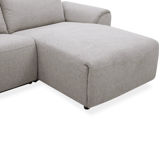 Chaise longue relax eletrico TOBY dereita 4 lugares cinza