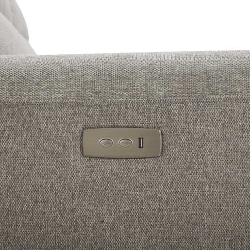 Chaise longue relax eletrico TOBY dereita 4 lugares cinza