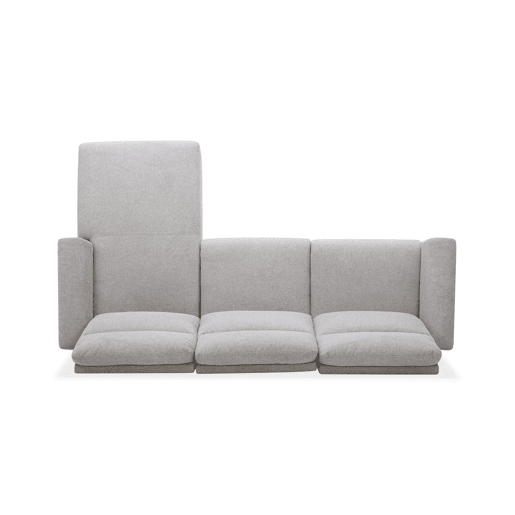 Chaise longue relax eletrico TOBY dereita 4 lugares cinza