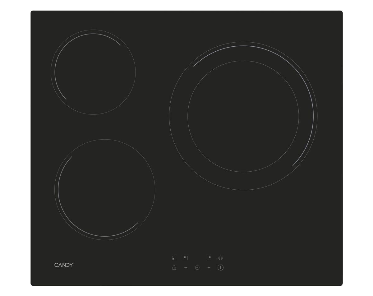Placa vitrocerámica CANDY CH63DCC