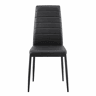 Conjunto de 4 cadeiras LISON PU preto