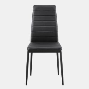 Conjunto de 4 cadeiras LISON PU preto