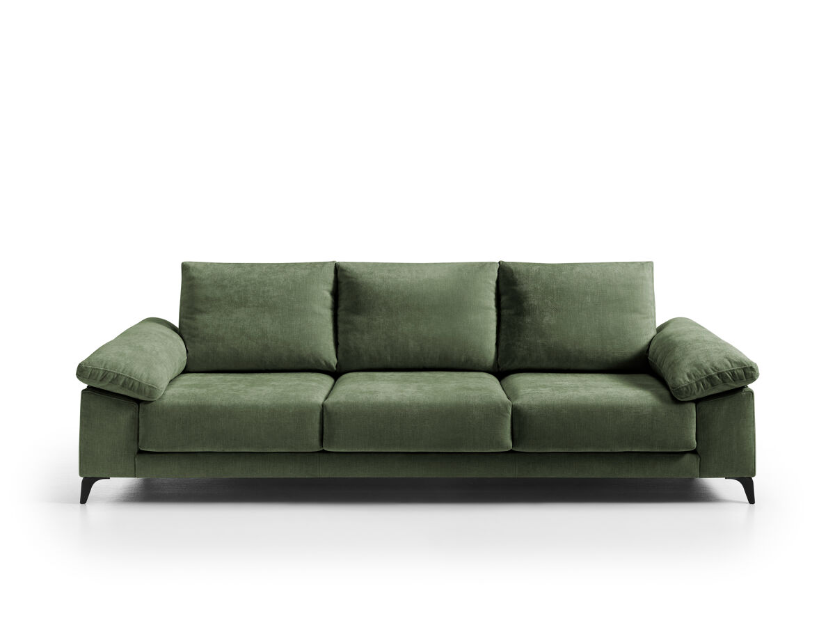 Sofá 3 plazas sara color verde