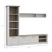 Compacto tv de 241,6cm blanco y roble VERONA Compacto tv de 241,6cm blanco y roble VERONA Blanco/ Madera