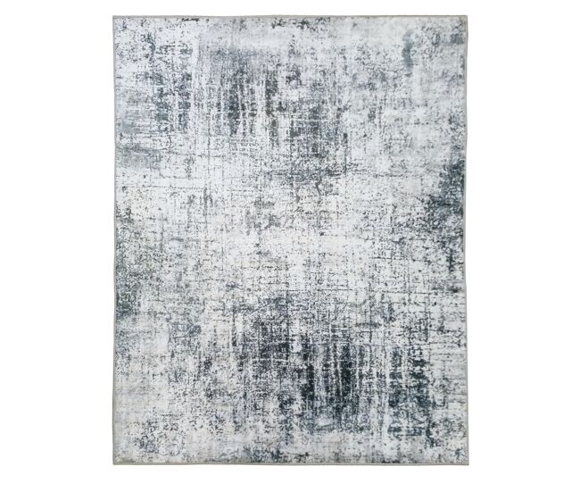 Alfombra poliéster lavable soft 120x170cm gris
