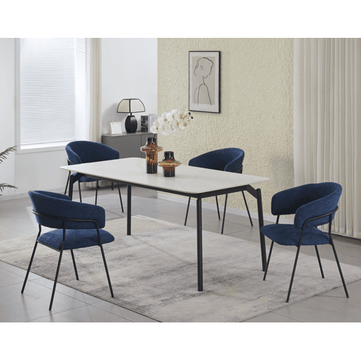 Conjunto de 4 cadeiras GLORIA cor azul Conjunto de 4 cadeiras GLORIA cor azul