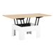 Mesa de centro elevable y extensible FILIPPA 75x47x75cm Mesa de centro elevable y extensible FILIPPA 75x47x75cm Blanco/ Madera