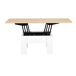 Mesa de centro elevable y extensible FILIPPA 75x47x75cm Mesa de centro elevable y extensible FILIPPA 75x47x75cm Blanco/ Madera