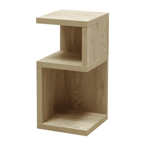 Mesa auxiliar LEADDER carvalho 35x70x29,5cm