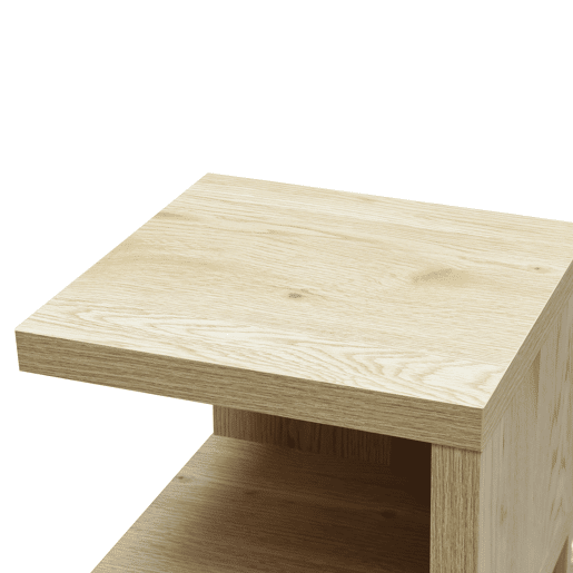 Mesa auxiliar LEADDER carvalho 35x70x29,5cm