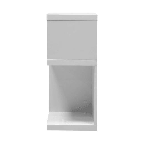 Mesa auxiliar LEADDER branco 35x70x29,5cm
