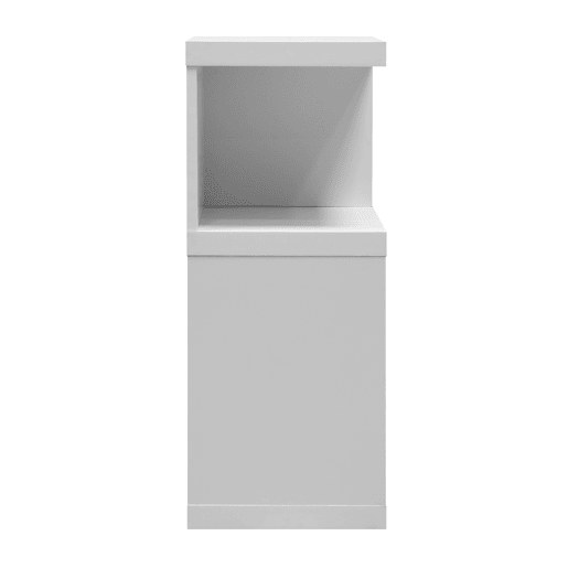 Mesa auxiliar LEADDER branco 35x70x29,5cm