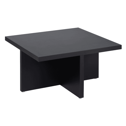 Conjunto de mesa de centro com puffs IDARA cor preta Conjunto de mesa de centro com puffs IDARA cor preta
