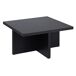 Set mesa de centro con puffs IDARA color negro Set mesa de centro con puffs IDARA color negro Negro/ Gris