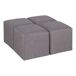 Set mesa de centro con puffs IDARA color negro Set mesa de centro con puffs IDARA color negro Negro/ Gris