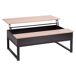 Mesa de centro elevable ALDA color madera y negro Mesa de centro elevable ALDA color madera y negro Negro/ Madera