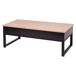 Mesa de centro elevable ALDA color madera y negro Mesa de centro elevable ALDA color madera y negro Negro/ Madera