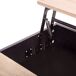 Mesa de centro elevable ALDA color madera y negro Mesa de centro elevable ALDA color madera y negro Negro/ Madera