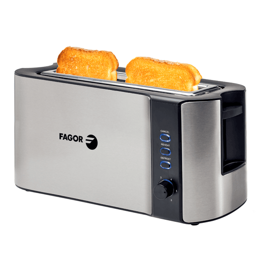 Torradeira FAGOR FGE08003 BIGTOAST STEEL 1 ranhura larga 1000W