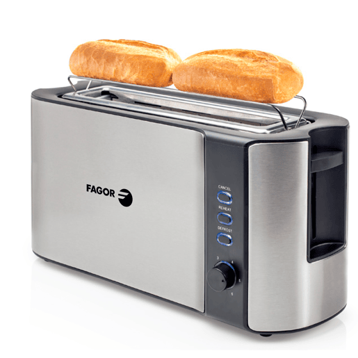 Torradeira FAGOR FGE08003 BIGTOAST STEEL 1 ranhura larga 1000W