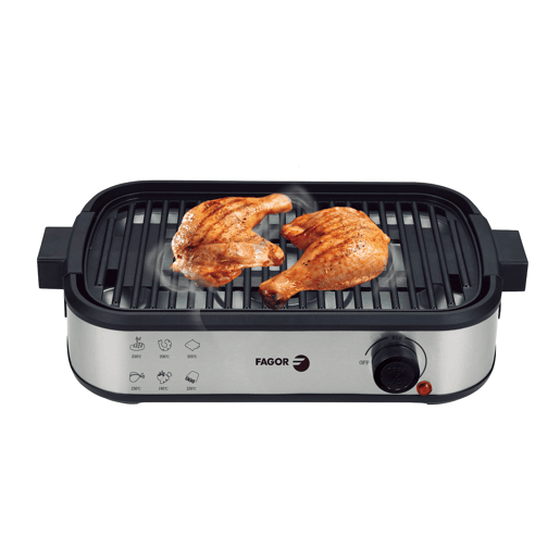 Grelhador FAGOR FGE1560 SMOKEFREE 1800W com extrator de fumo