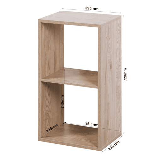 Estante CUBOX 2 compartimentos carvalho Estante CUBOX 2 compartimentos carvalho