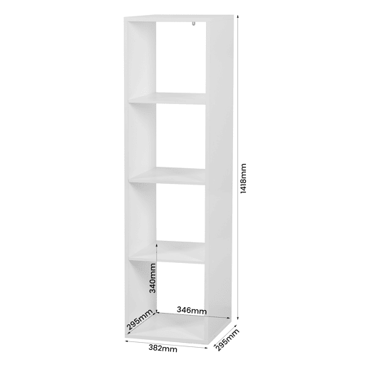 Estantes CUBOX 4 compartimentos brancos
