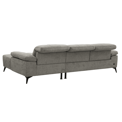 Chaise longue relax elétrico ANDY dereita 4 lugares cinza claro