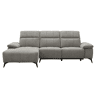 Chaise longue relax elétrico ANDY esquerda 4 lugares cinza claro