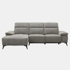 Chaise longue relax elétrico ANDY esquerda 4 lugares cinza claro