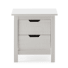 Mesa de cabeceira JULIETA 2 gavetas branca