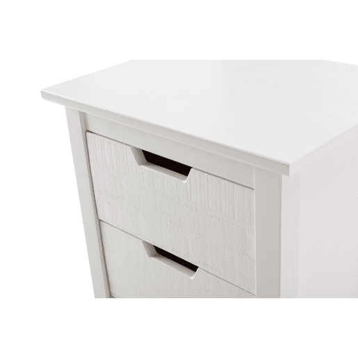 Mesa de cabeceira JULIETA 3 gavetas branca