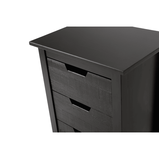 Mesa de cabeceira JULIETA 3 gavetas preto