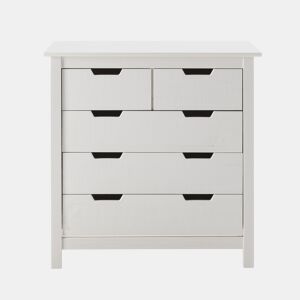 Cómoda JULIETA 5 gavetas branco