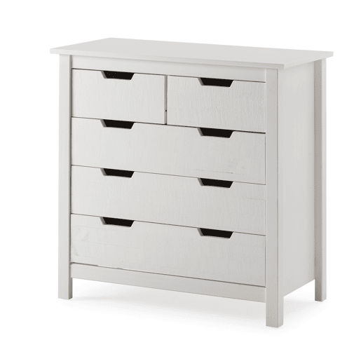 Cómoda JULIETA 5 gavetas branco