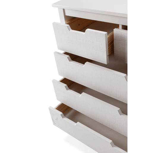 Cómoda JULIETA 5 gavetas branco