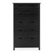 Cómoda JULIETA 5 cajones negro Cómoda JULIETA 5 cajones negro Negro