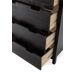 Cómoda JULIETA 5 cajones negro Cómoda JULIETA 5 cajones negro Negro
